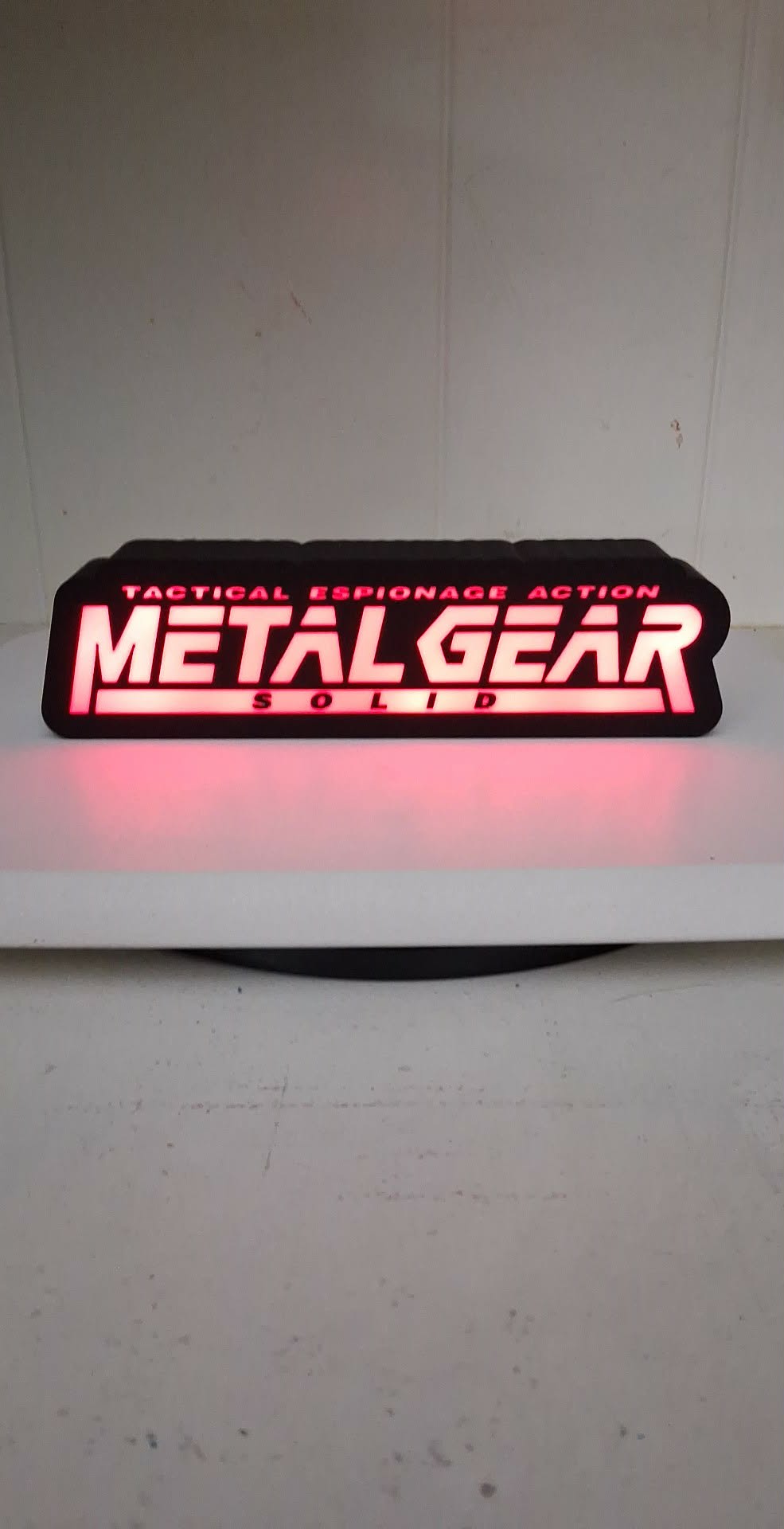 Metal Gear Solid Light Box LED light box – custom 3D printed – Lit Layer Creations